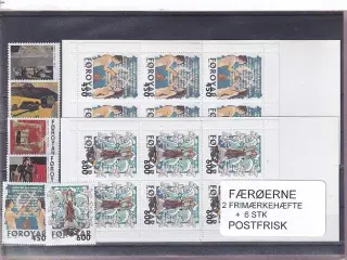 Færøerne - 2 Frimærkehæfter + 6 Stk. - Postfrisk