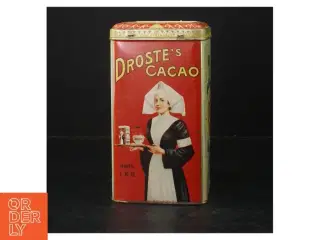 Gammel kakaodåse fra Drostes (str. 20x10 cm)