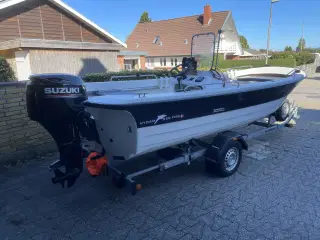 Nydam 550 Fisk Styrpults jolle sæt med trailer