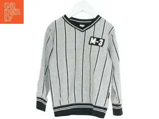 Sweatshirt med striber og tryk fra Molo (str. 110)