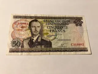 50 Francs Luxembourg 1972