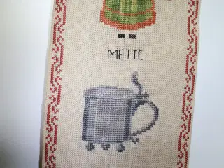 Klokkestreng. Broderi på hørlærred