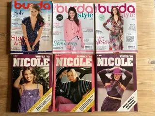 Burda, Nicole, Maries ideer, Sally blade m.fl.