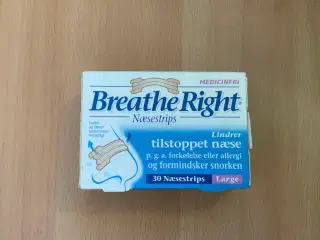 Breathe Rigth Næsestrips 30 stk. Store