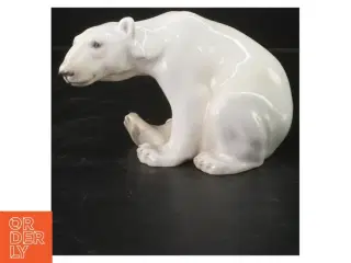 Porcelænsfigur af isbjørn fra B&G (str. 20x11 cm)