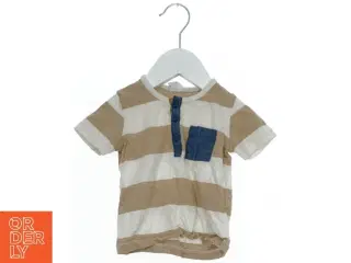 Kortærmet stribet t-shirt med lomme fra H&M (str. 68)