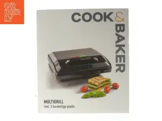 Multigrill med 3 plader fra Cook and Baker