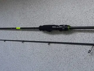 Spinnestang UL med line, til micro blink, gummidyr