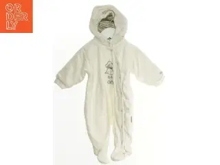 Hvid babyheldragt med hætte fra Fixoni (str. 62)