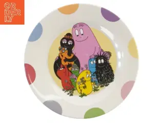 Børnetallerken med Barbapapa motiv (str. Ø 20 cm)