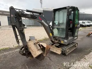 Minigraver Yanmar TC19 med 4 skovle