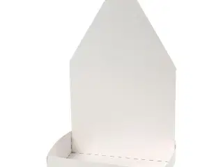 Karsebakke-figur, hus, H: 20 cm, hvid, 6sæt/ 1 pk.