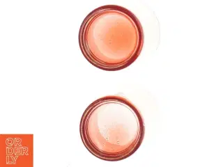 Rødlige glas (str. H. 6,5 cm. ø. 5,5 cm)