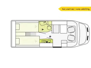 2026 - Etrusco V 6.6 SF Complete Sel. Aut.   Lækker Autocamper med automatgear og 165 hk motor fra Hinshøj Caravan.