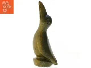 Fedtsten Skulptur af fugl (str. 22,5 cm)