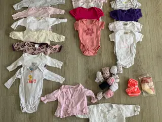 Babytøjpakke str 50 (51 dele)  