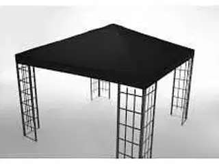 Koby pavillontag sort 3 x 3 meter