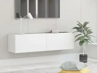 Tv-skab 120x30x30 cm konstrueret træ hvid