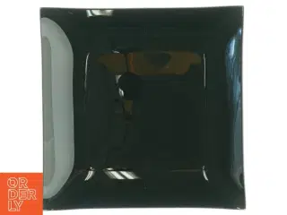 Sorte firkantede serveringsfade (str. 21,5 x 21,5 cm)