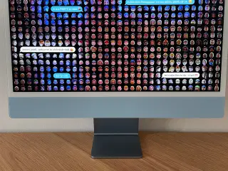 Imac 24 Blå 2021 M1 16GB og 512 GB SSD