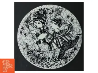 Dekorative vægplatter af Bjørn Wiinblad fra Nymlle (str. Ø. 15 cm. 5 styk)