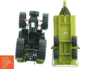 Grøn traktor med tipvogn (str. 54x16 cm)
