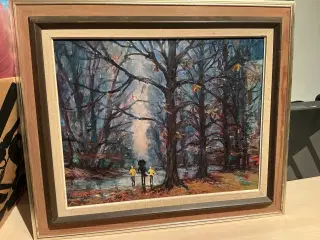 Ib Eisner maleri-originalt olie på lærred 40 x 50