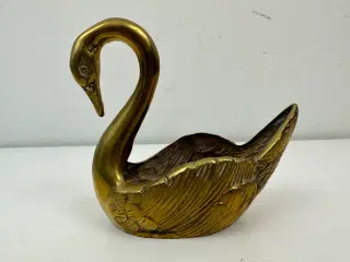 Vintage svaneskål i messing