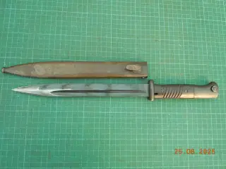 K98 Mauserbajonet m. skede