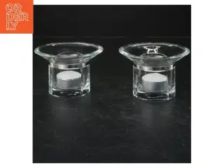 Glas fyrfadsstager sæt fra Rosendahl (str. 7,5x11 cm)