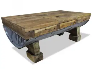 Sofabord massivt genbrugstræ 