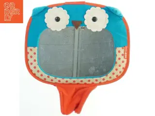 Babyspejl med uglemotiv, kan bruges i bilen (str. 31x32 cm)