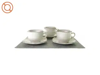 Stel med kop og underkop (3 styk)