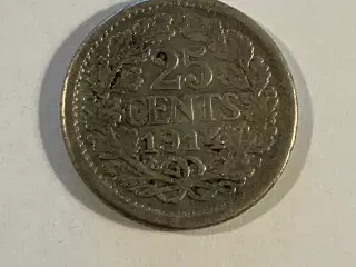 25 Cents Netherlands 1914