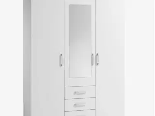 Garderobeskab VELLERUP 151x200 kombi hvid