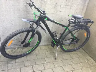 Mountainbike 2927 29" 27g sort/grøn 48cm