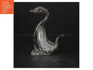 Glas Figur af fugl (str. 14 cm)