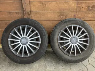 4 vinterdæk på stålfælge