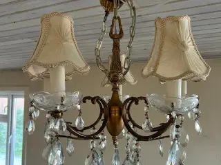 Loftlampe med 5 arme og prismer
