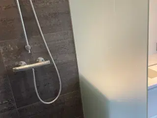 Brusevæg i mat glas