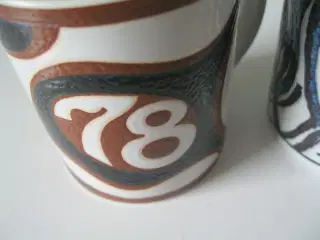 Små årskrus Royal Copenhagen  1973 1978