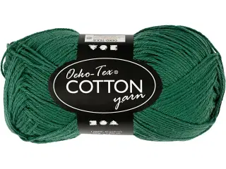Bomuldsgarn 8/4 Mørk Grøn - 50g, 170m