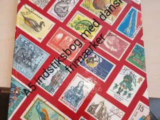 indstiksbog med danske frimærker 