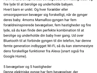 4moms skråstol skal væk nu