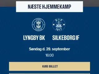 Lyngby BK - Silkeborg IF fodbold billetter