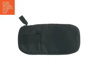 Sort rejsetaske med lynlås (str. 28x15 cm)