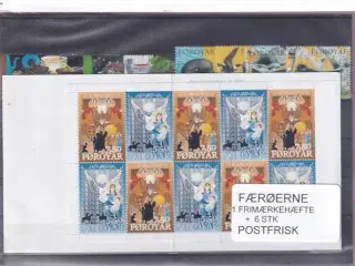 Færøerne - 1 Frimærkehæfte + 6 Stk. - Postfrisk