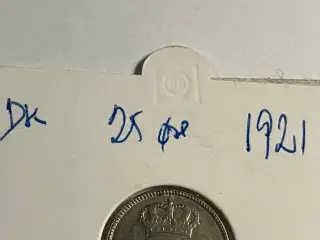 25 øre 1921 Danmark