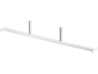 Stilfuldt hvidt mellemstykke til hulbagplader