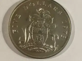 Five Dollars Bahamas 1973 - Silver - 42,12 Gram